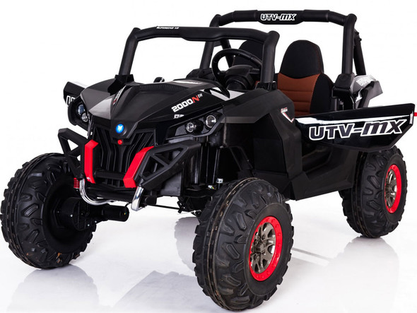 Mini Moto Utv 4x4 12v Black (2.4ghz Rc)