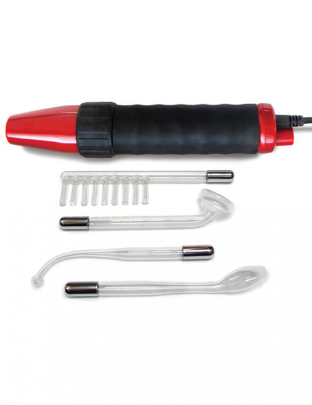 Neon Wand Electrosex Kit Red Handle Purple Electrode (out Mid April)