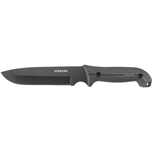 Schrade SCHF52 Fixed 7.0 in Black Blade Handle