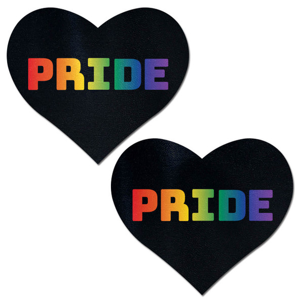 Pastease Rainbow Pride Black Hearts - EOP8284-HRTPRDBK