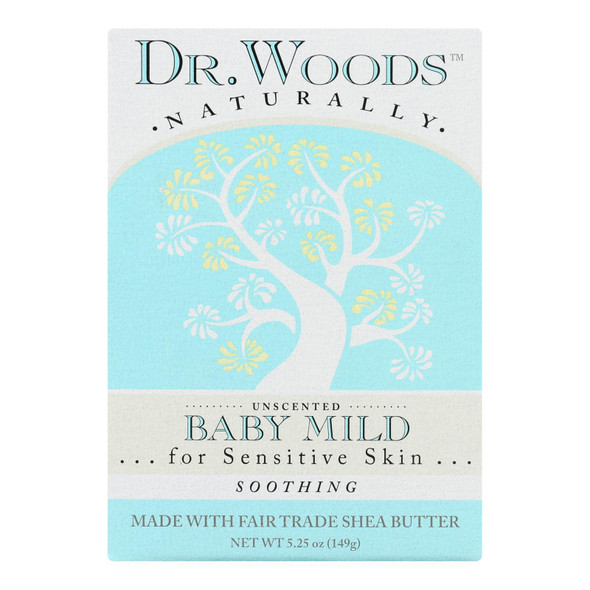 Dr. Woods Bar Soap Baby Mild Unscented - 5.25 Oz