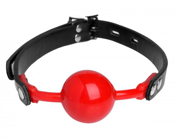 Master Series Hush Red Silicone Ball Gag - EOPXRAD685