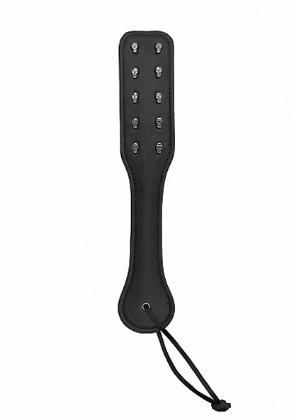 Ouch! Skulls & Bones Paddle W/ Skulls Black - EOPSHTOU293BLK