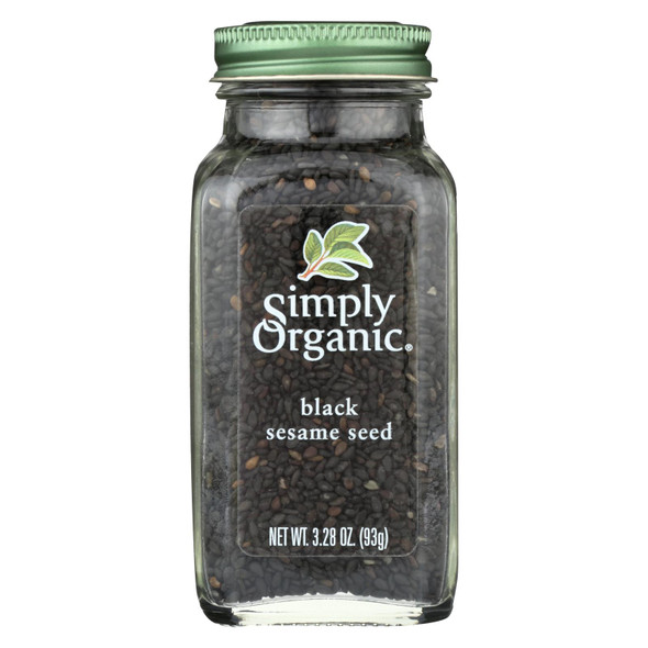 Simply Organic Spice - Organic - Sesame Seed - Black - Case Of 6 - 3.28 Oz