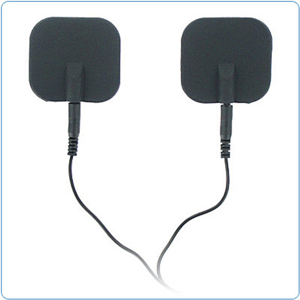 Zeus Electrosex Black Adhesive Silicone Pads Pair