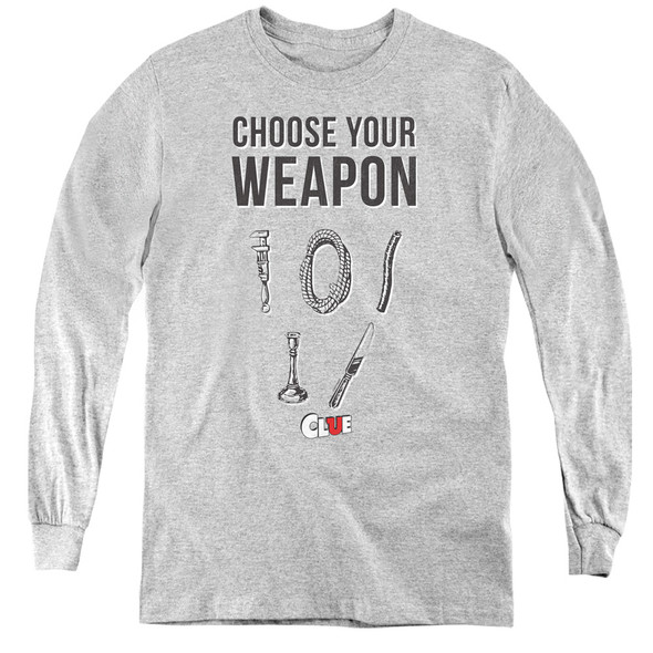 Clue/choose-youth Long Sleeve-athletic Heather