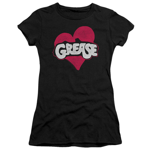 Grease/heart - S/s Junior Sheer - Black