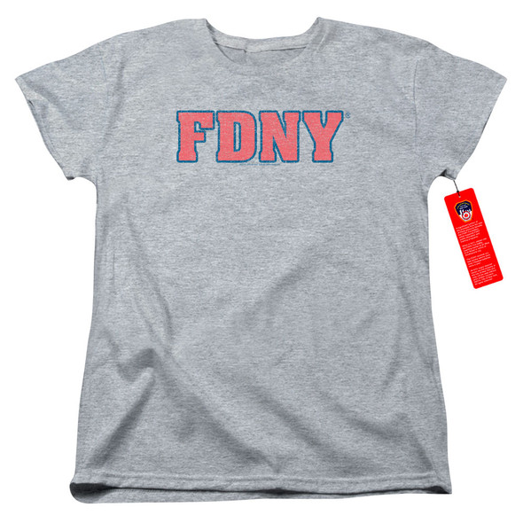 New York City/fdny-s/s Women's Tee-athletic Heather