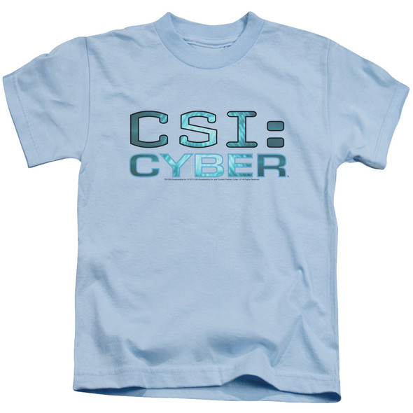 Csi: Cyber/cyber Logo-s/s Juvenile 18/1-light Blue