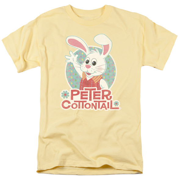 Here Comes Peter Cottontail/peter Wave-s/s Adult 18/1-banana