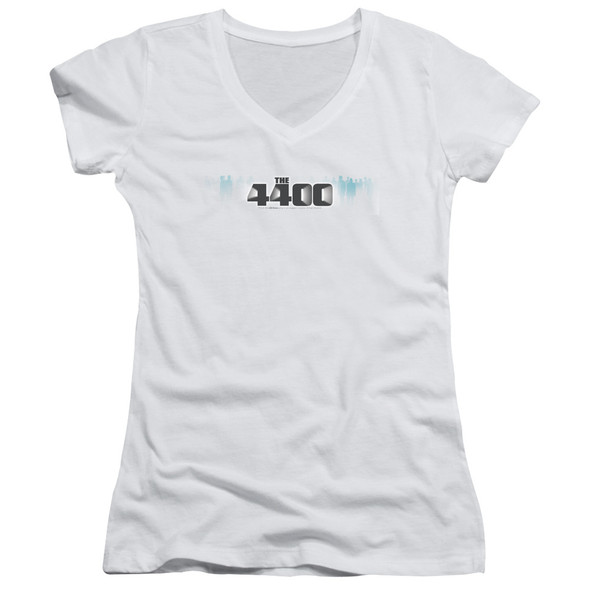 4400/the 4400 Logo - Junior V-neck - White