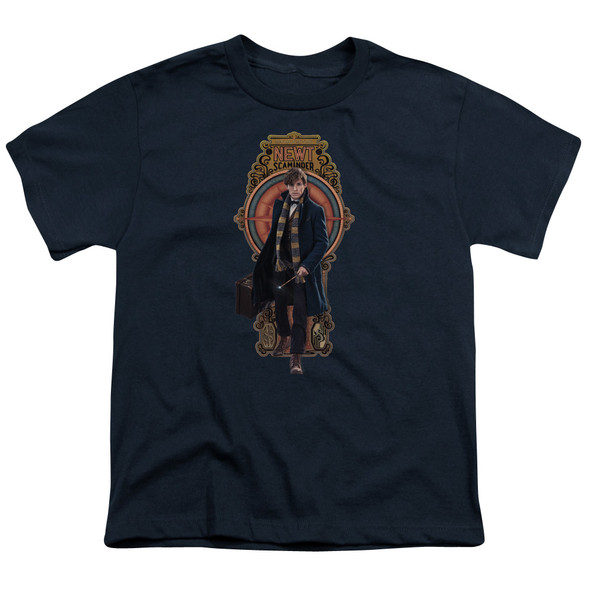 Fantastic Beasts/newt Scamander-s/s Youth 18/1-navy