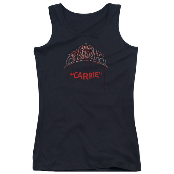 Carrie/prom Queen-juniors Tank Top  -black