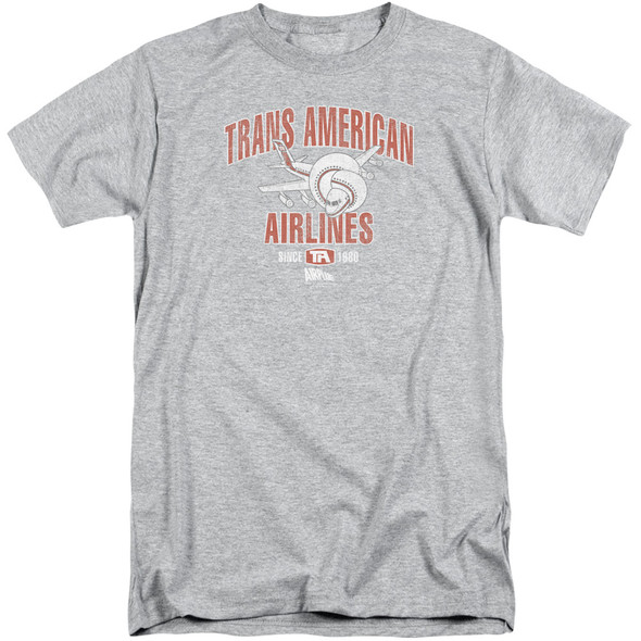 Airplane/trans American-s/s Adult Tall-athletic Heather