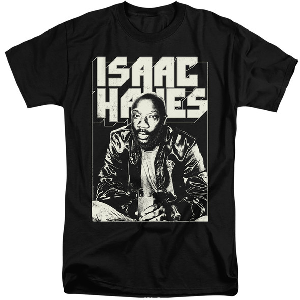 Isaac Hayes/lean In-s/s Adult Tall 18/1-black