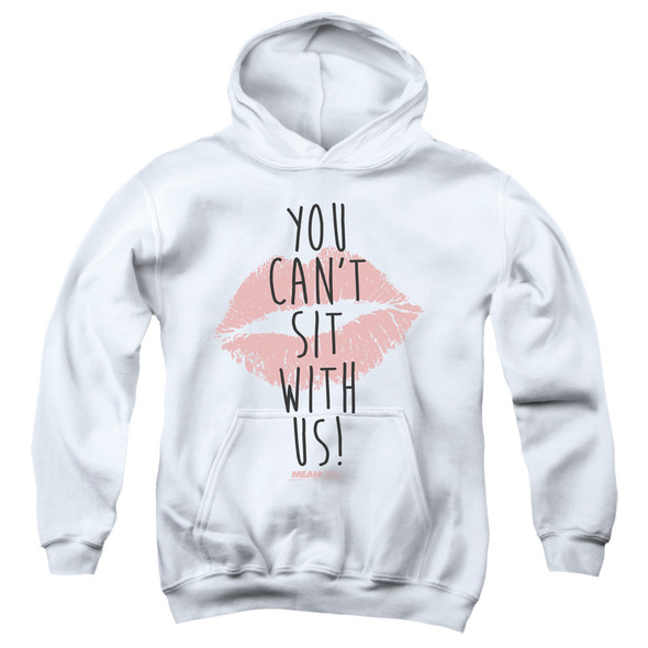 Mean Girls/you Cant Sit With Us-youth Pull-over Hoodie-white
