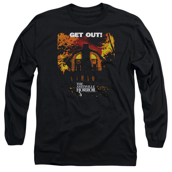 Amityville Horror/get Out-l/s Adult 18/1-black