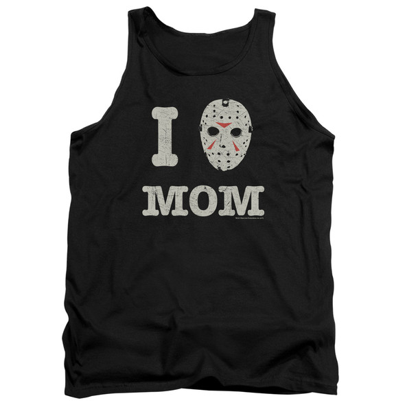Friday The 13th/mommas Boy-adult Tank-black