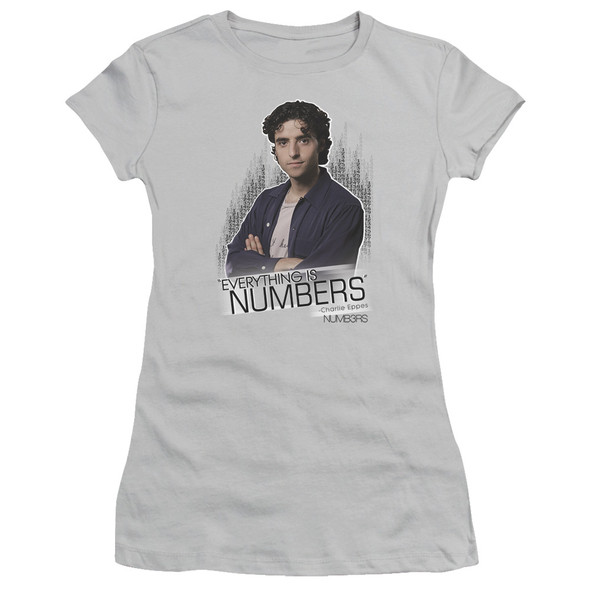 Numbers/everything Is Numbers - S/s Junior Sheer - Silver