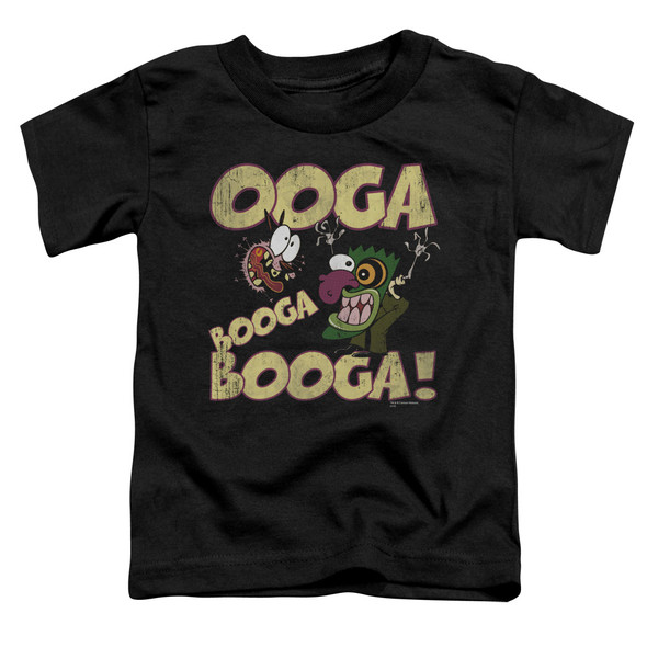 Courage/ooga Booga Booga - S/s Toddler Tee - Black