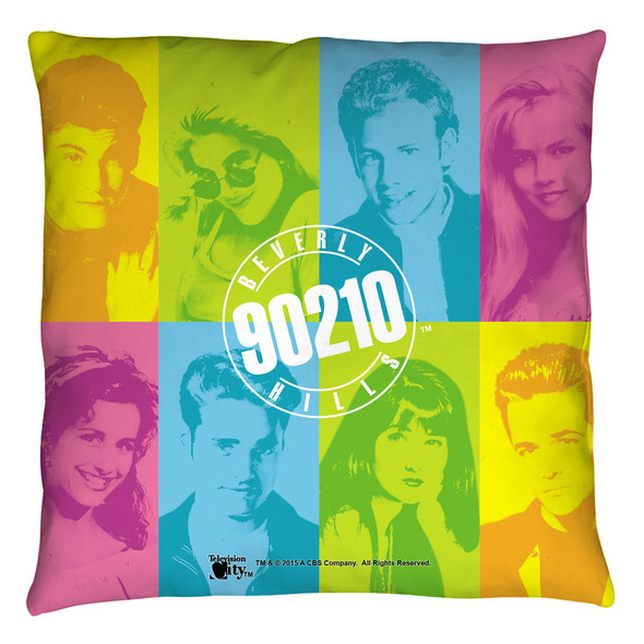 Beverly Hills 90210/color Blocks - Throw Pillow