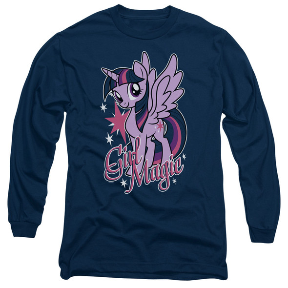 My Little Pony Tv/girl Magic-l/s Adult 18/1-navy