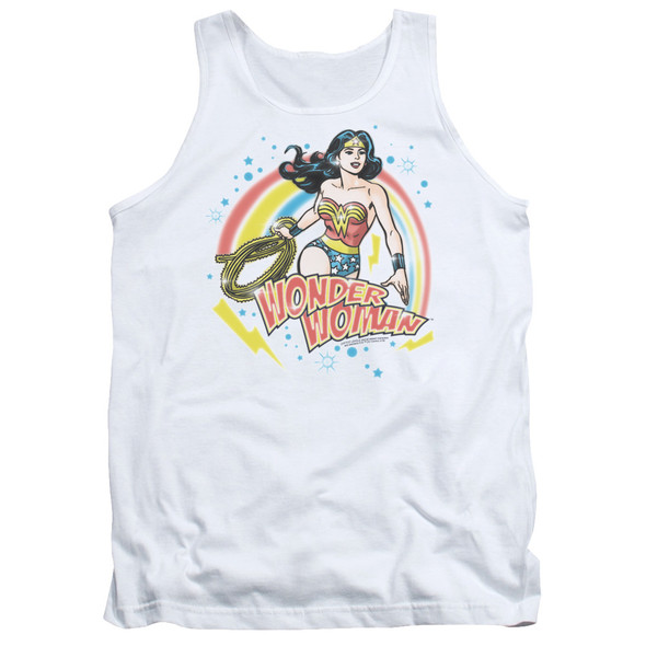 Wonder Woman/wonder Airbrush-adult Tank-white