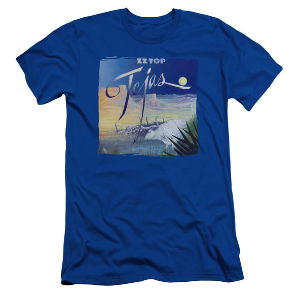 Zz Top/tejas-s/s Adult 30/1-royal Blue