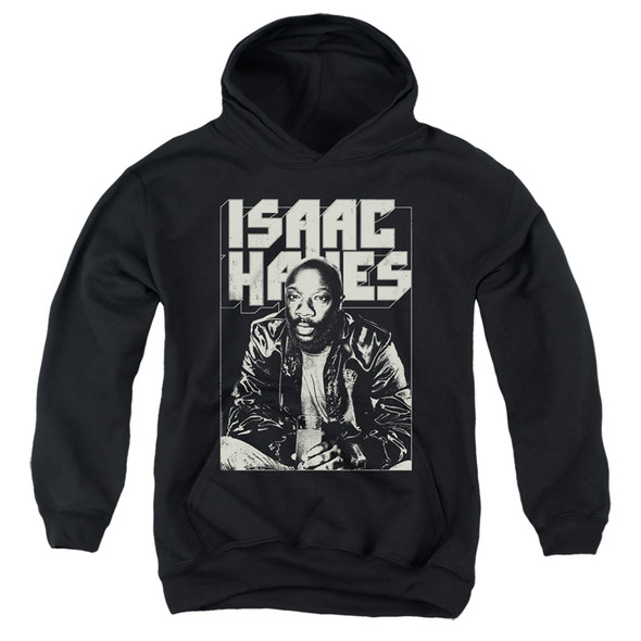 Isaac Hayes/lean In-youth Pull-over Hoodie-black