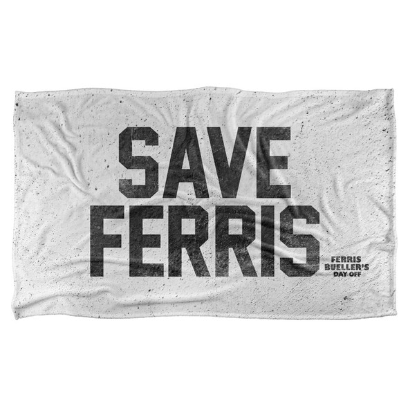 Ferris Buelle/save Ferris-silky Touch Blanket-white