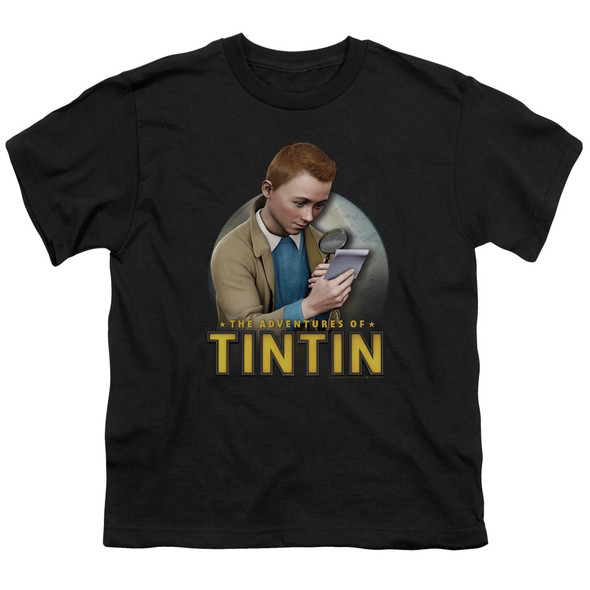 Tintin/looking For Answers - S/s Youth 18/1 - Black