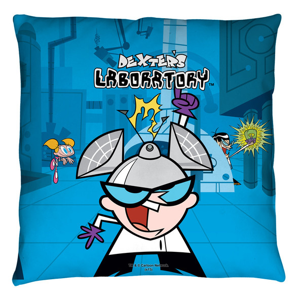 Dexters Lab/lab - Throw Pillow