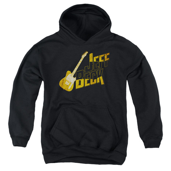 Jeff Beck/that Yellow Guitar-youth Pull-over Hoodie-black