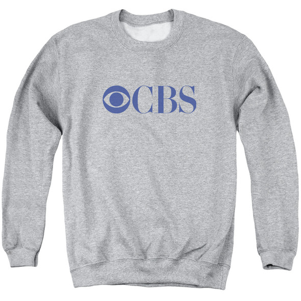 Cbs Logo - Adult Crewneck Sweatshirt - Athletic Heather