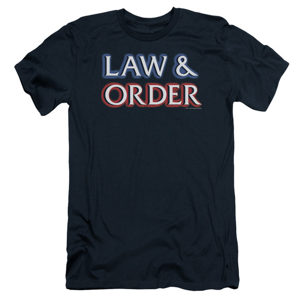 Law And Order/logo - S/s Adult 30/1 - Navy