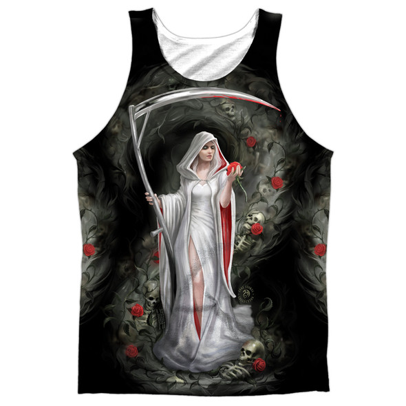 Anne Stokes/life Blood-adult Poly Tank Top-white