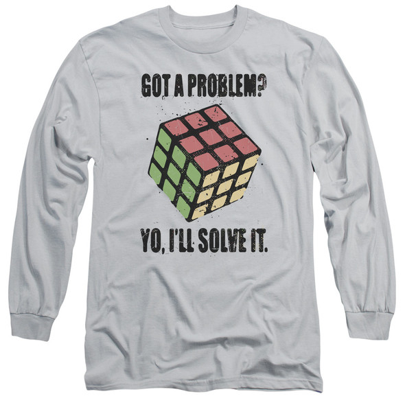 Rubiks Cube/problem Solver-l/s Adult 18/1-silver