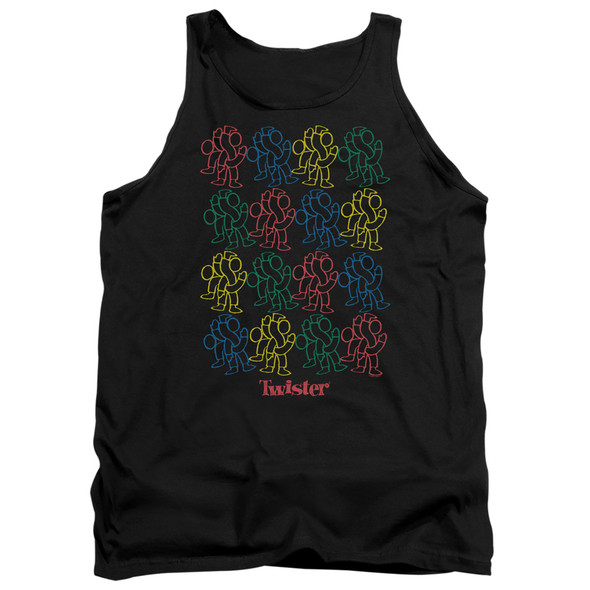 Twister/retro Fashion Icon-adult Tank-black