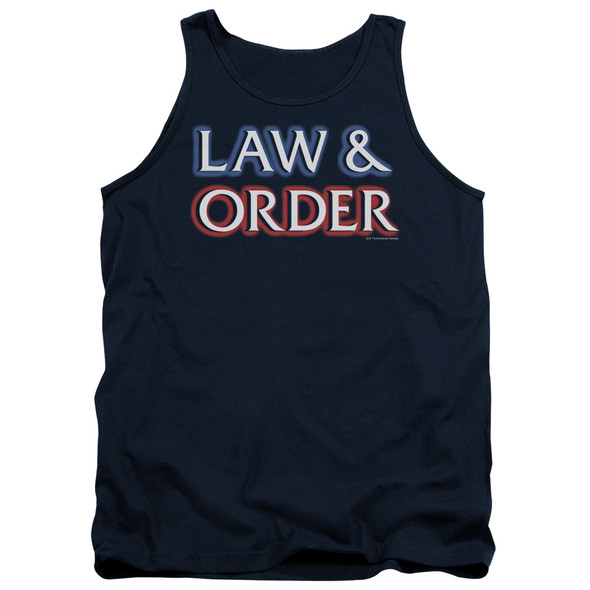 Law And Order/logo - Adult Tank - Navy