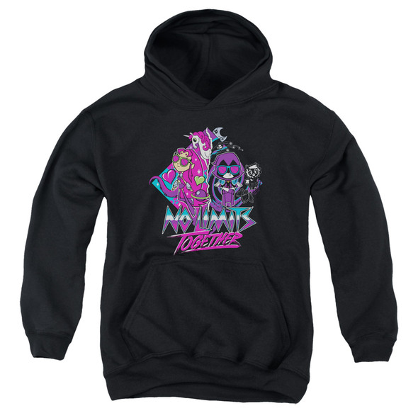 Teen Titans Go To The Movies/no Limits-youth Pull-over Hoodie-black