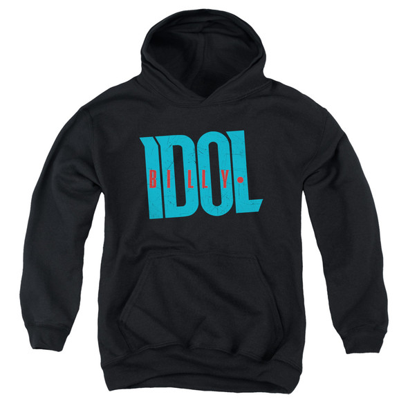 Billy Idol/logo-youth Pull-over Hoodie-black