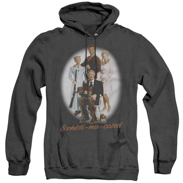 Beverly Hillbillies/sophistimacated - Adult Heather Hoodie - Black