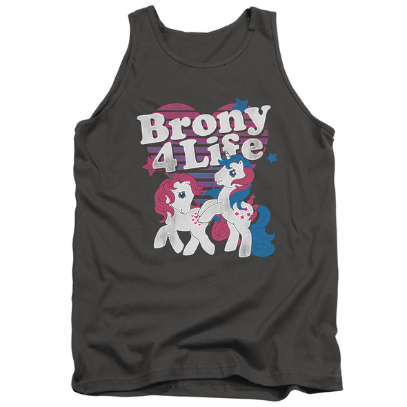 My Little Pony Retro/brony 4 Life-adult Tank-charcoal