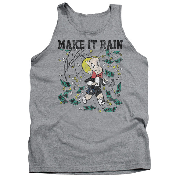 Richie Rich/make It Rain-adult Tank-athletic Heather