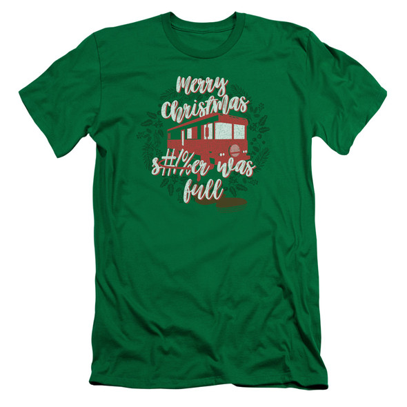 Christmas Vacation/it Was Full-s/s Adult 30/1-kelly Green