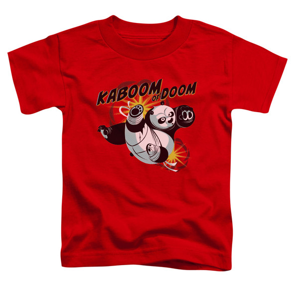 Kung Fu Panda/kaboom Of Doom-s/s Toddler Tee-red