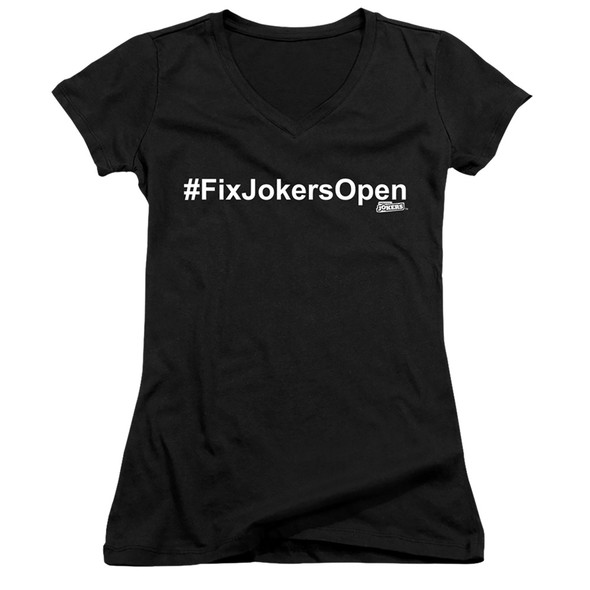 Impractical Jokers/fixjokersopen-junior V-neck-black