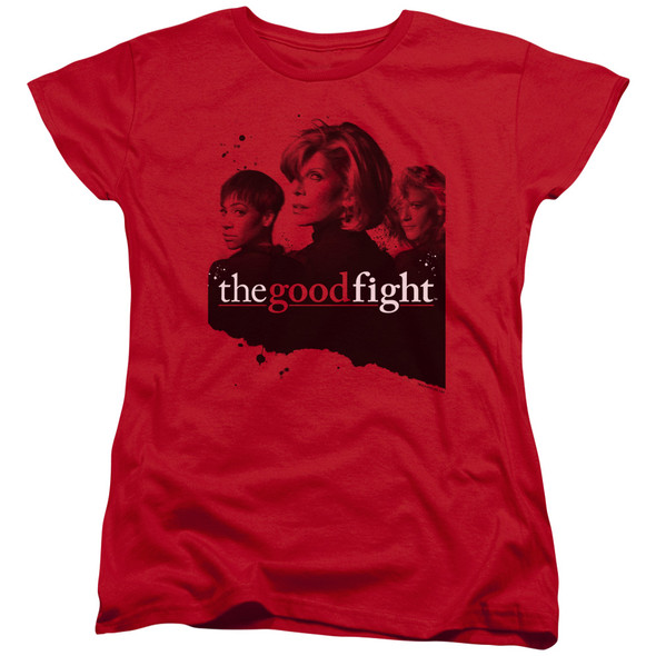 The Good Fight/diane Lucca Maia-s/s Women's Tee-red
