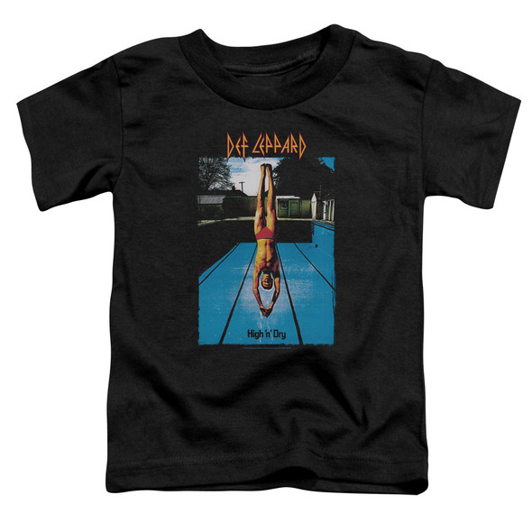 Def Leppard/high N Dry-s/s Toddler Tee-black