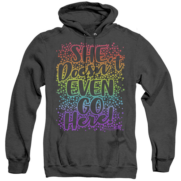 Mean Girls/doesnt Go Here-adult Heather Hoodie-black